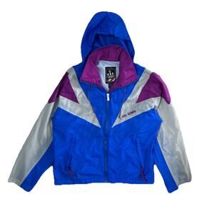 Vintage 90s Olympics USA Windbreaker Full Zip Jacket Retro Sports Size S
